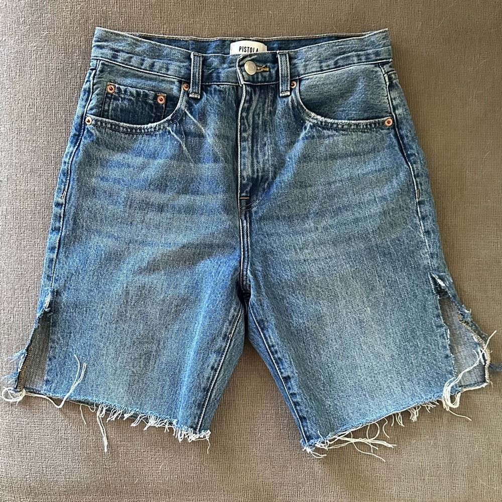 Pistola Cutoff Blue Denim Jean Shorts Bermudas